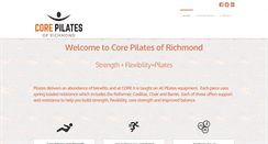 Desktop Screenshot of corepilatesrichmond.com