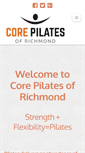 Mobile Screenshot of corepilatesrichmond.com